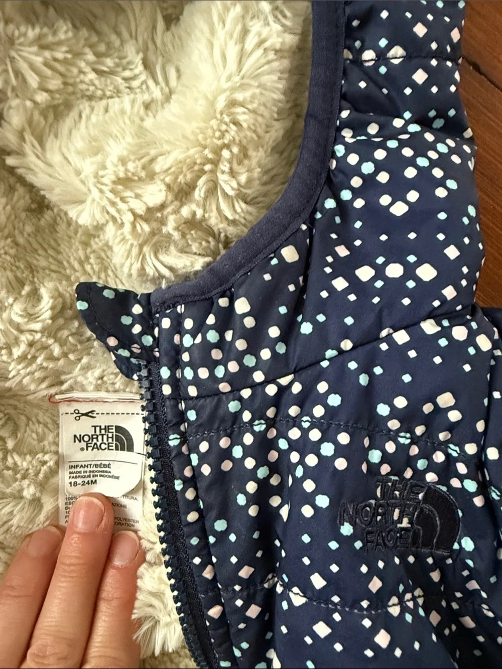 The North Face Reversible Mossbud Swirl Jacket 18-24 months
